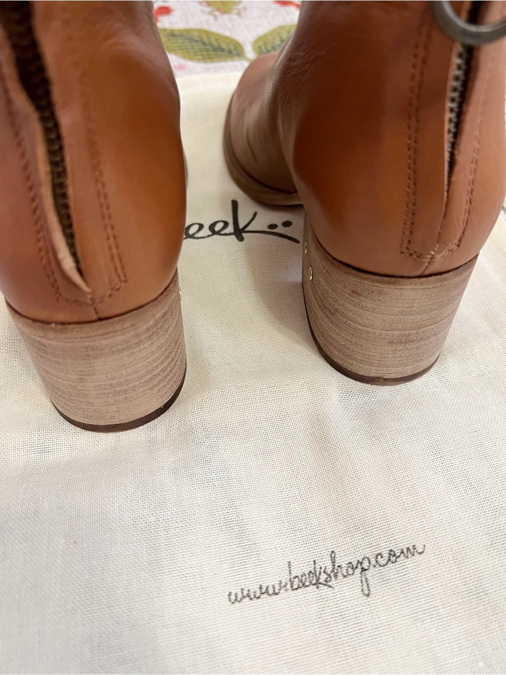 New Anthropologie Beek Pheasant Leather Boots - Picture 10 of 16